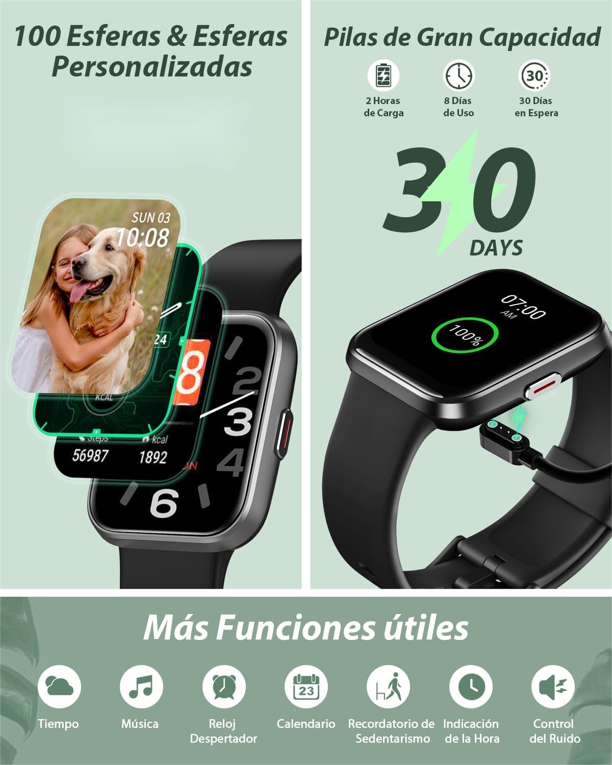 Personalización Reloj Inteligente Tensky